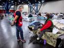 A Red Cross cold-weather shelter. [Courtesy of Kevin McCoy, KF5FUZ]